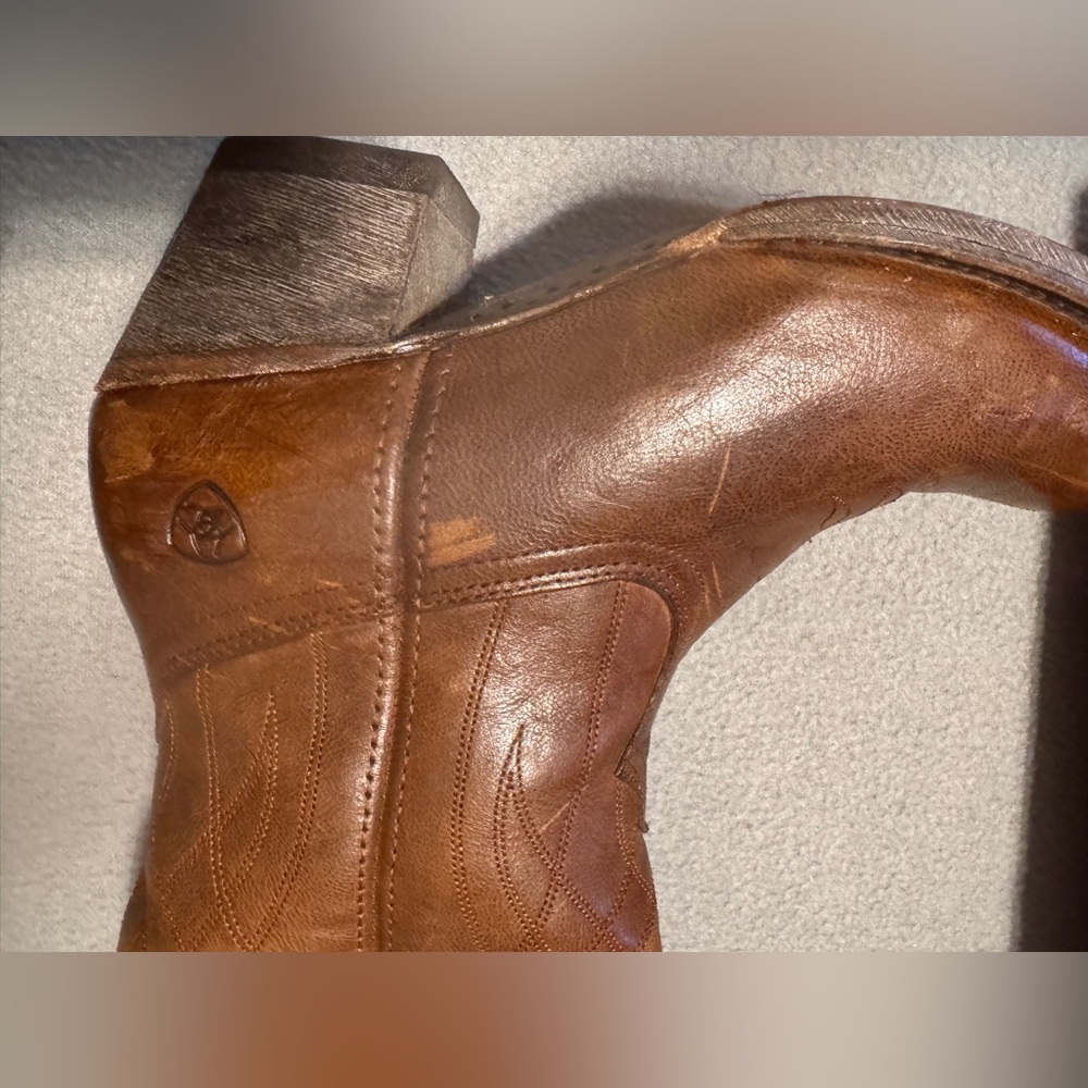 Ariat Brown Leather Knee-High Riding Boots Size 6B - Picture 6 of 9